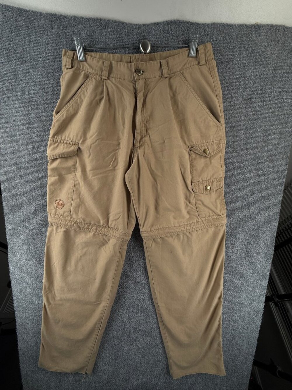 Fjallraven 72039 Zip Off Convertible Woven Logo 46 Straight Leg Pants ACTL 31x30